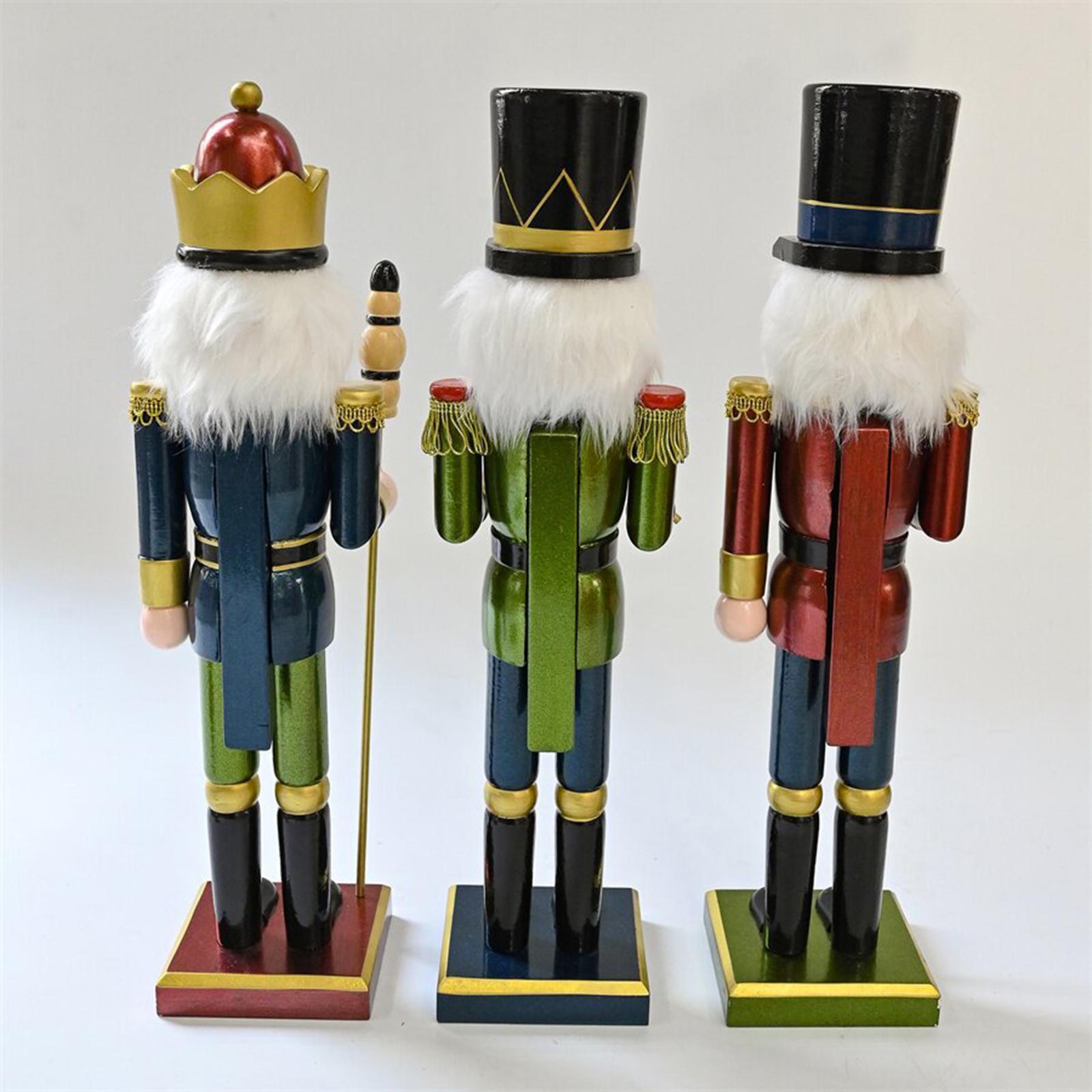 Nutcracker Figurine - Decorative Wood Nutcracker Figurine for Home