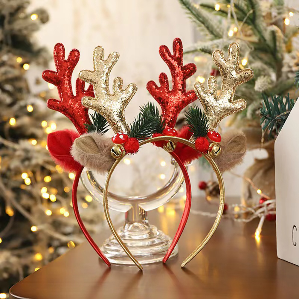 Reindeer Antlers Headband - Christmas Reindeer Antler Headband Holiday Hair