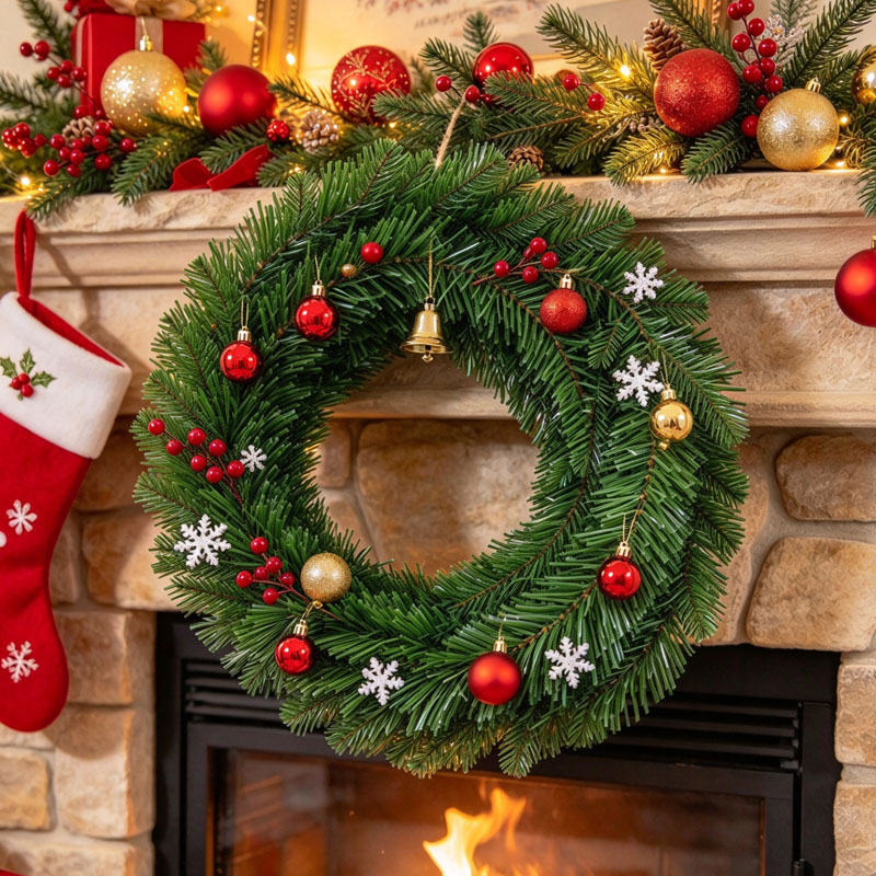 Green Pine Christmas Garland D - Tinsel Garland Decoration ulasan dan harga