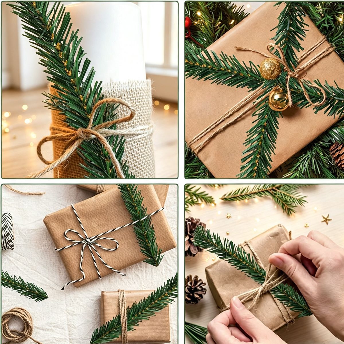 Green Pine Christmas Garland D - Tinsel Garland Decoration ulasan dan harga