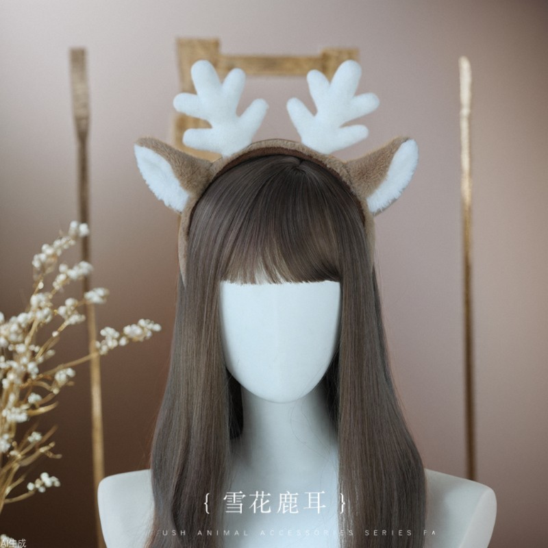 Christmas Costume Headband Rei - Reindeer Antlers Headband ulasan dan harga
