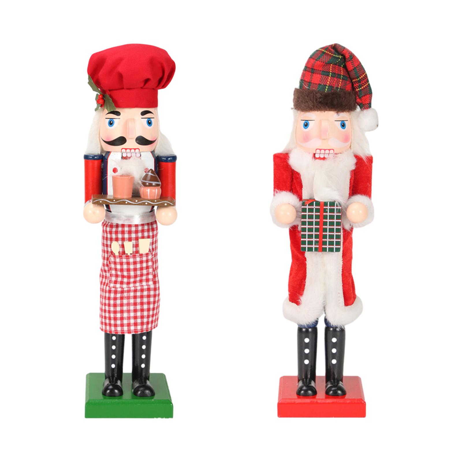36cm Wooden Nutcracker Ornamen - Nutcracker Figurine ulasan dan harga