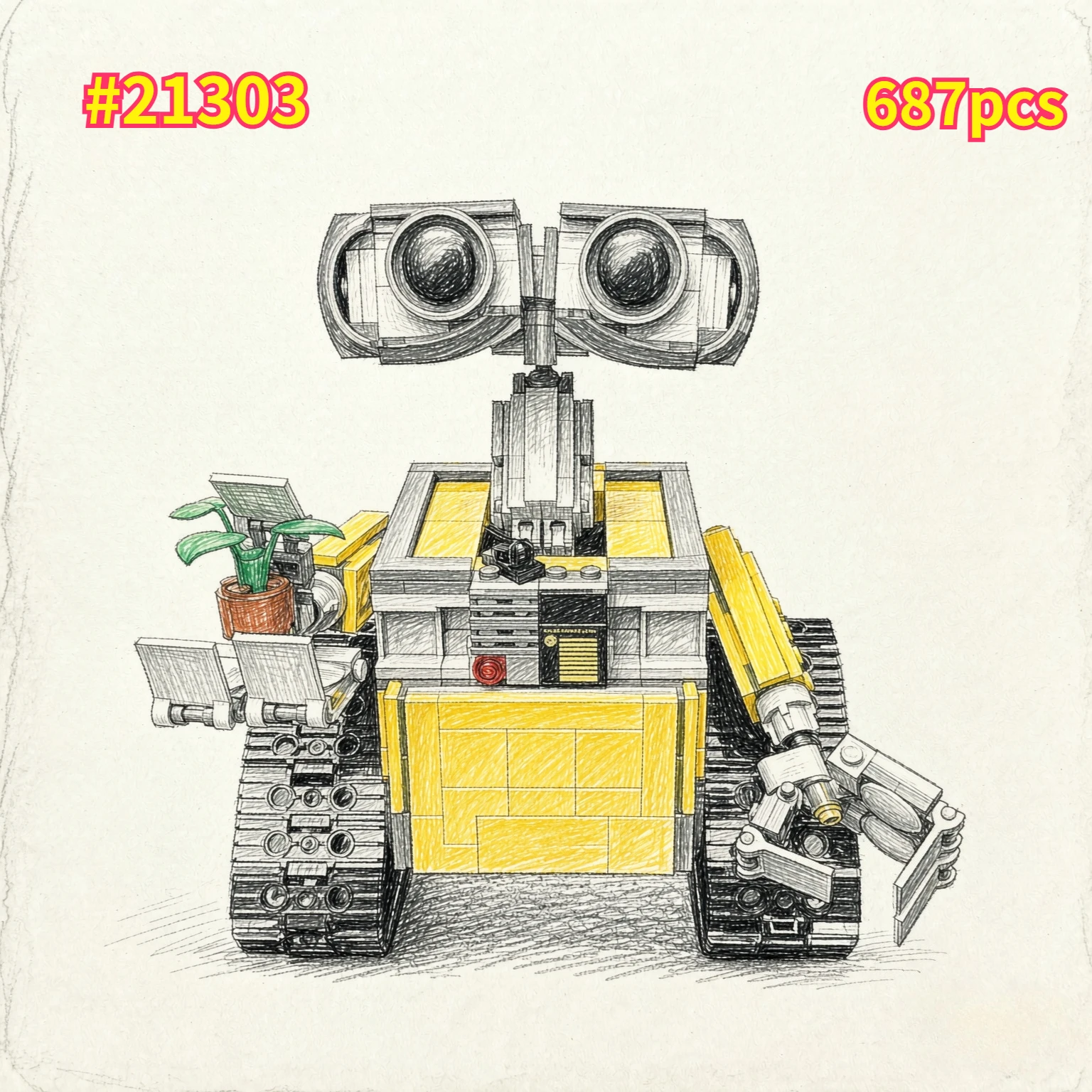 Wall-E Classic Movie Model Bui - Lego Set Technic ulasan dan harga