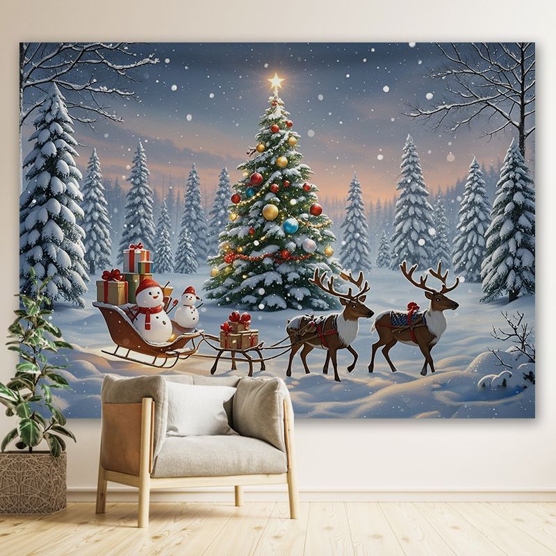VIKAMA Snow Mountain Christmas - Christmas Tree Artificial ulasan dan harga