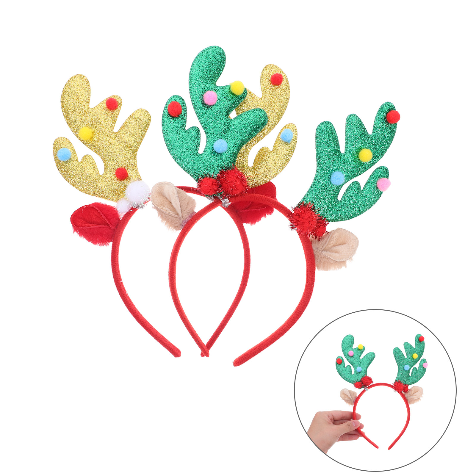2Pcs Christmas Headband Reinde - Reindeer Antlers Headband ulasan dan harga