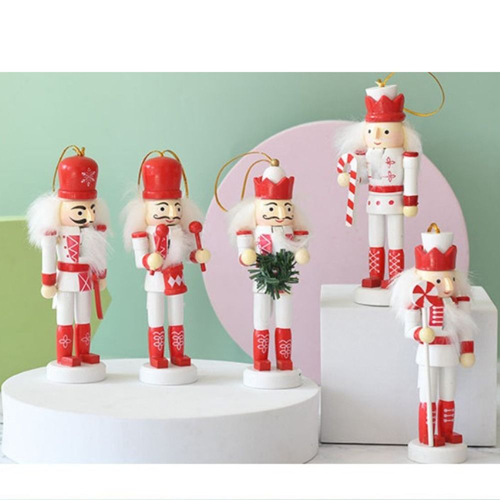 5PCS Merry Christmas Handicraf - Nutcracker Figurine ulasan dan harga