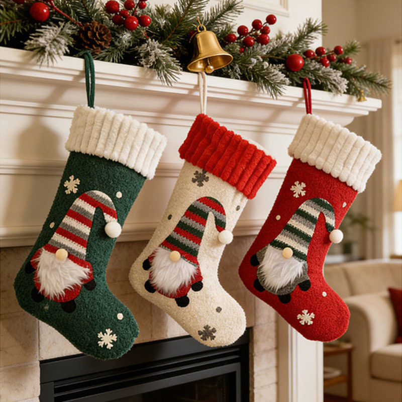 New Oft Plush Christmas Stocki - Christmas Stocking Hanging ulasan dan harga